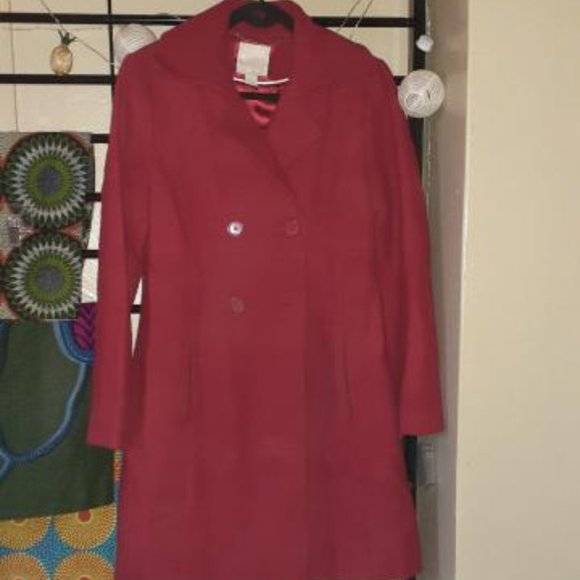 Old Navy Jackets & Blazers - red wool coat